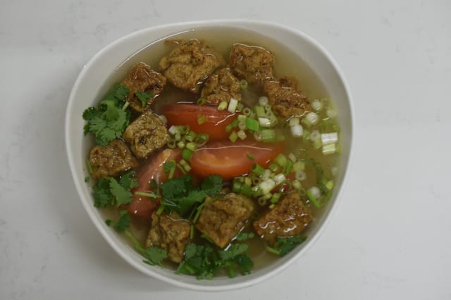 Vietnamese Fish Cake Noodle Soup.