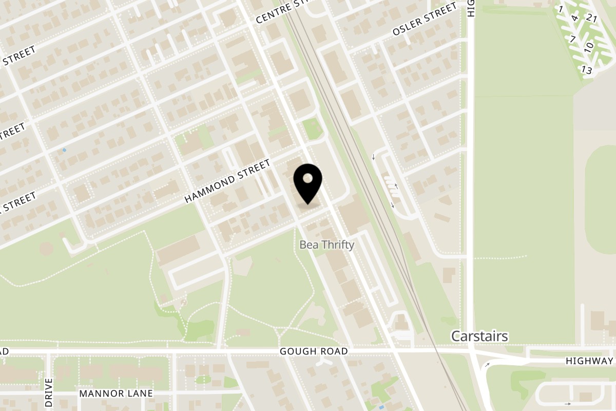 Map showing the location of Mai Noodle House on 320 10th Avenue in Carstairs